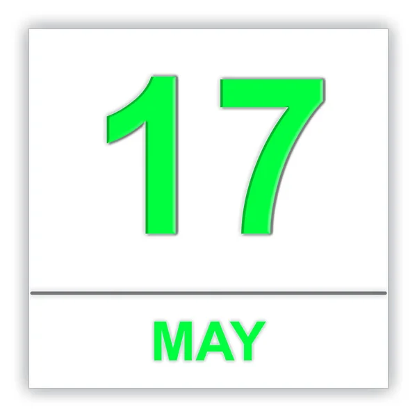 17 de Maio. Dia no calendário . — Fotografia de Stock