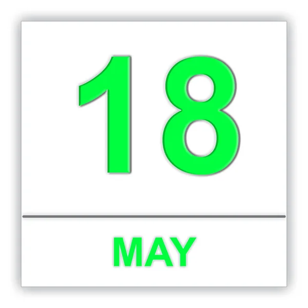 18 de mayo. Día en el calendario . —  Fotos de Stock