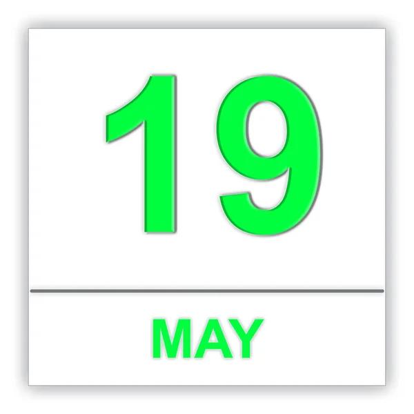 19 de mayo. Día en el calendario . —  Fotos de Stock