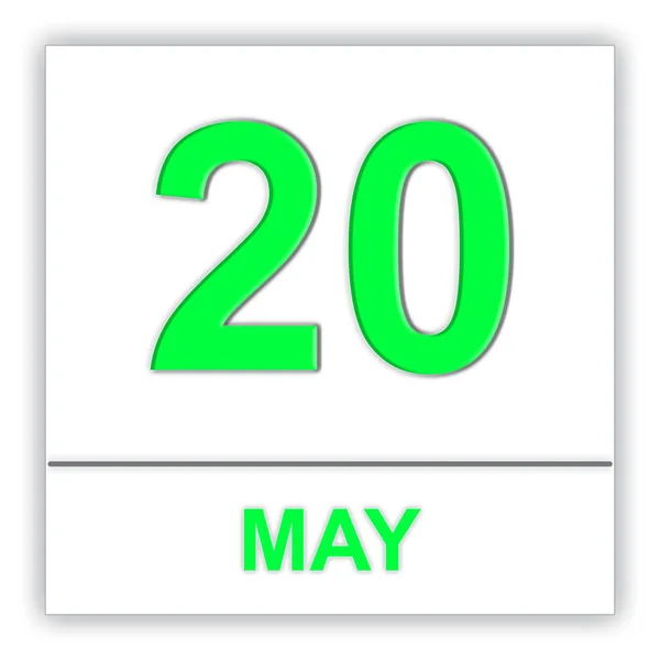 20 мая. День в календаре . — стоковое фото
