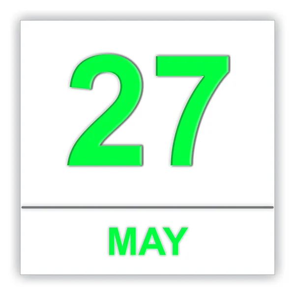 Le 27 mai. Jour sur le calendrier . — Photo