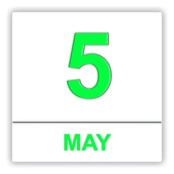 5 мая. День в календаре . — стоковое фото