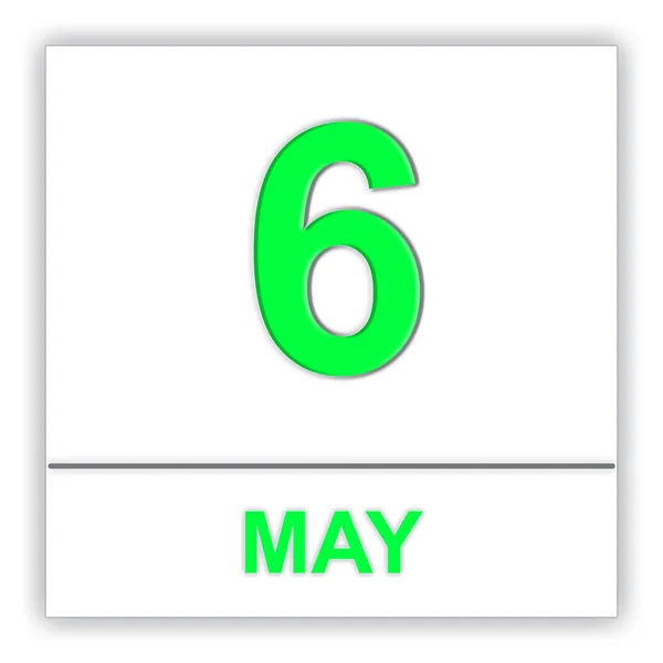 6 de mayo. Día en el calendario . —  Fotos de Stock