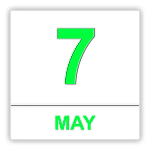 May 7. Day on the calendar. — Stock Photo, Image