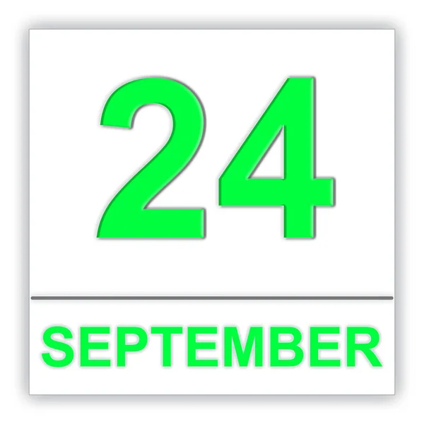 Le 24 septembre. Jour sur le calendrier . — Photo