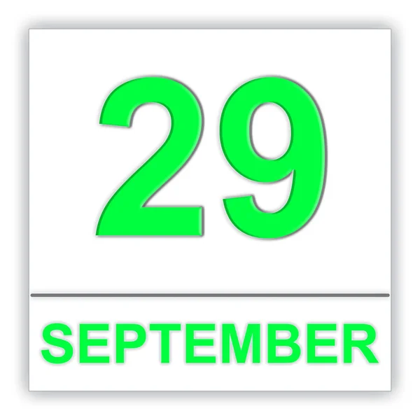 29 de Setembro. Dia no calendário . — Fotografia de Stock