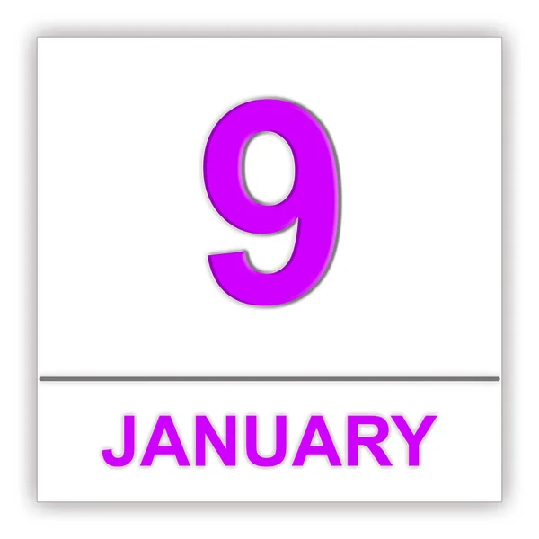 9 января. День в календаре . — стоковое фото