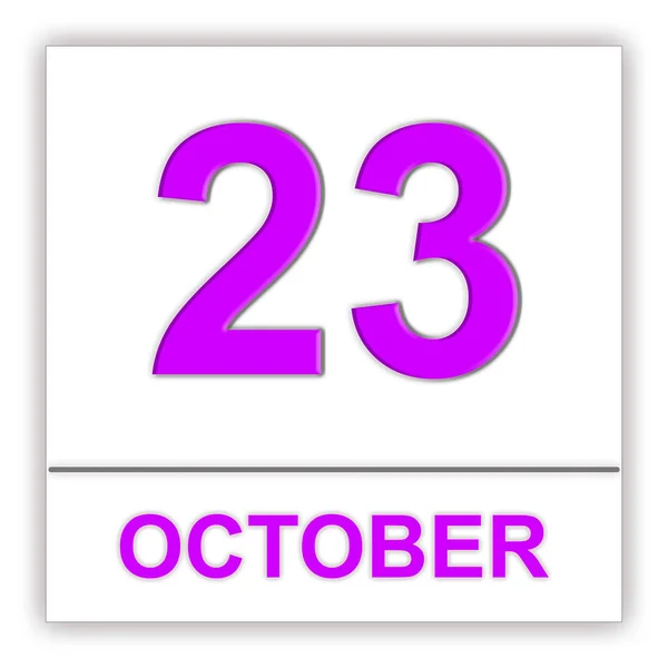 23 октября. День в календаре . — стоковое фото
