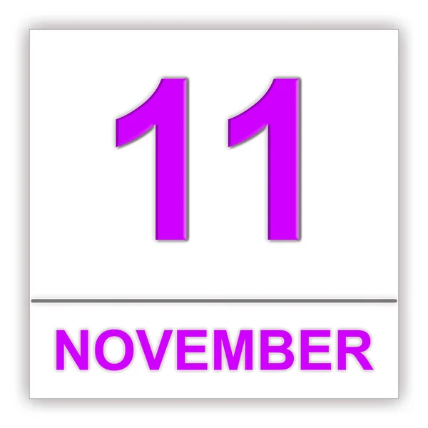 11 de noviembre. Día en el calendario . —  Fotos de Stock