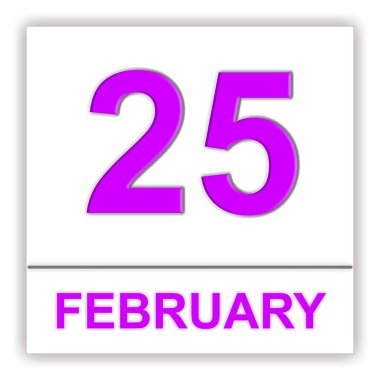 Şubat 25. Takvim günü.