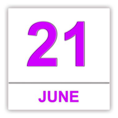 21 Haziran. Takvim günü.
