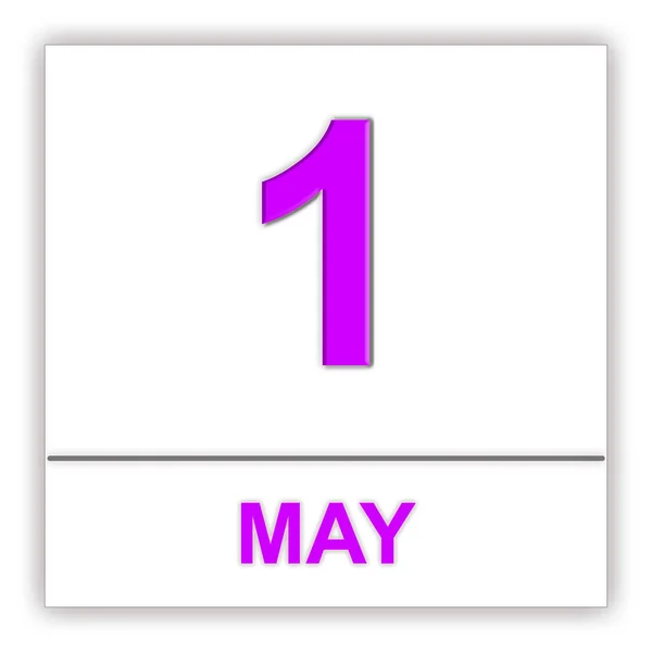 1 мая. День в календаре . — стоковое фото