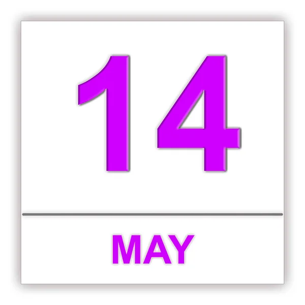 14 мая. День в календаре . — стоковое фото