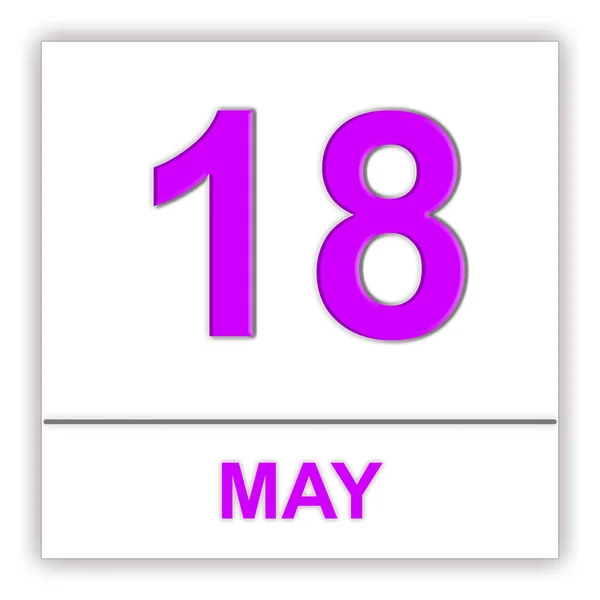 18 de mayo. Día en el calendario . — Foto de Stock