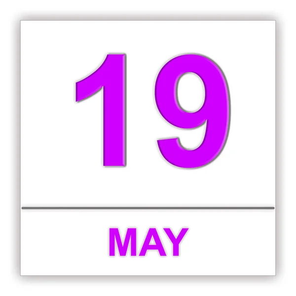 19 Μαΐου. ημέρα στο ημερολόγιο. — Φωτογραφία Αρχείου