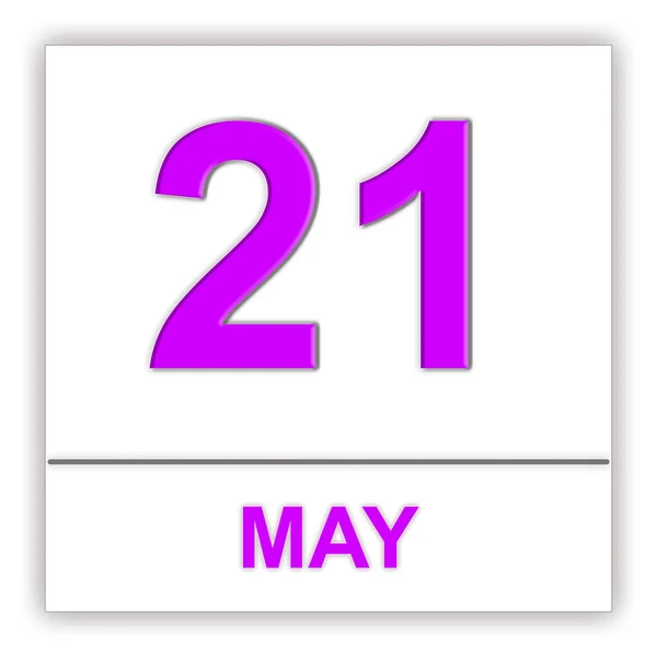 21 de mayo. Día en el calendario . —  Fotos de Stock
