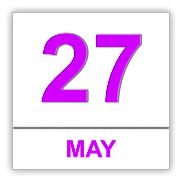 27 maggio. Giorno sul calendario . — Foto Stock