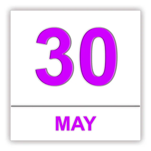 May 30. Day on the calendar. — Stock Photo, Image