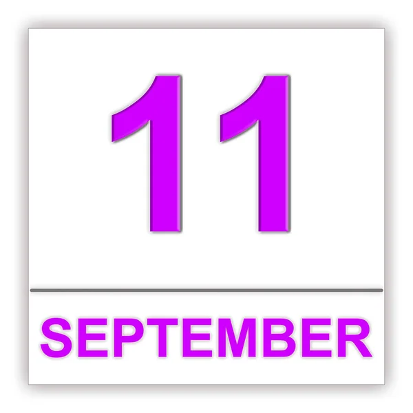 11 сентября. День в календаре . — стоковое фото
