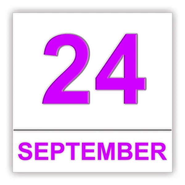 24 сентября. День в календаре . — стоковое фото