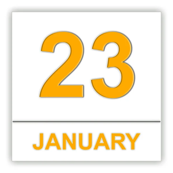 Le 23 janvier. Jour sur le calendrier . — Photo