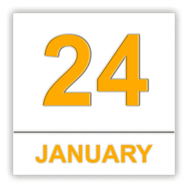 24 січня. День за календарем . — стокове фото