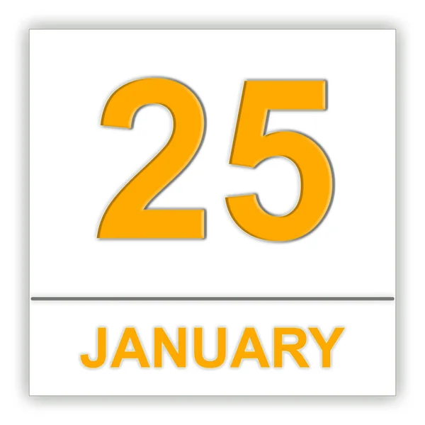 25. Januar Tag im Kalender. — Stockfoto