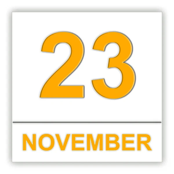 23 listopada. dzień w kalendarzu. — Zdjęcie stockowe
