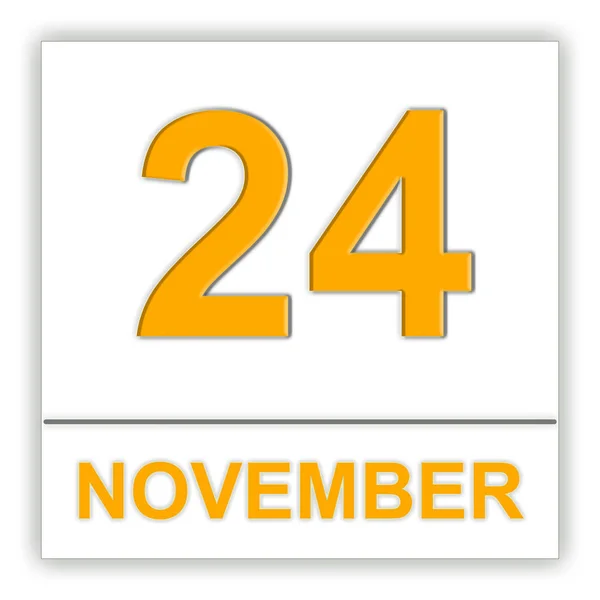 24 listopada. dzień w kalendarzu. — Zdjęcie stockowe