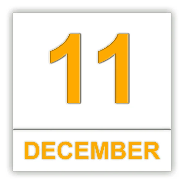 11 de diciembre. Día en el calendario . —  Fotos de Stock