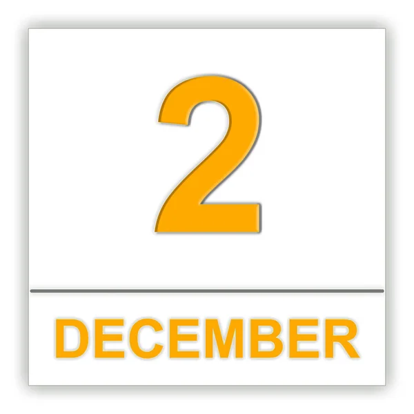 2 Δεκεμβρίου. ημέρα στο ημερολόγιο. — Φωτογραφία Αρχείου