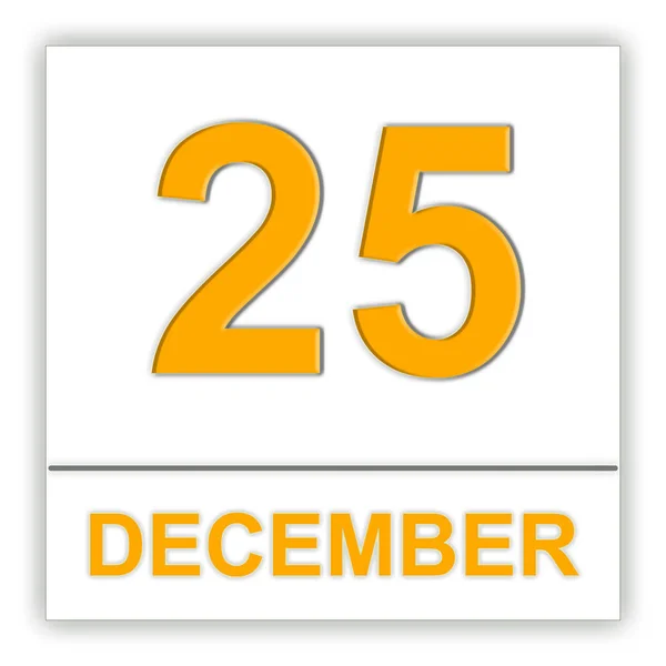 December 25-én. a naptár nap. — Stock Fotó