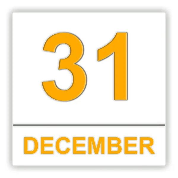 31 Δεκεμβρίου. ημέρα στο ημερολόγιο. — Φωτογραφία Αρχείου