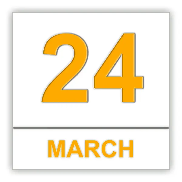 24 de Março. Dia no calendário . — Fotografia de Stock