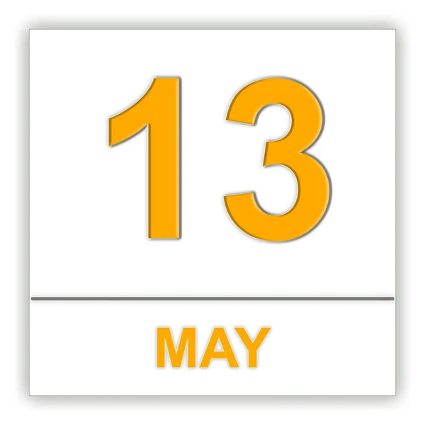 13 de Maio. Dia no calendário . — Fotografia de Stock