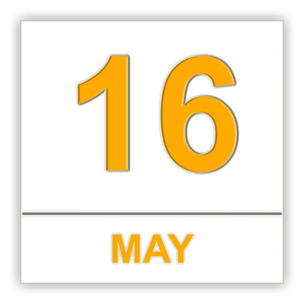 16 Μαΐου. ημέρα στο ημερολόγιο. — Φωτογραφία Αρχείου