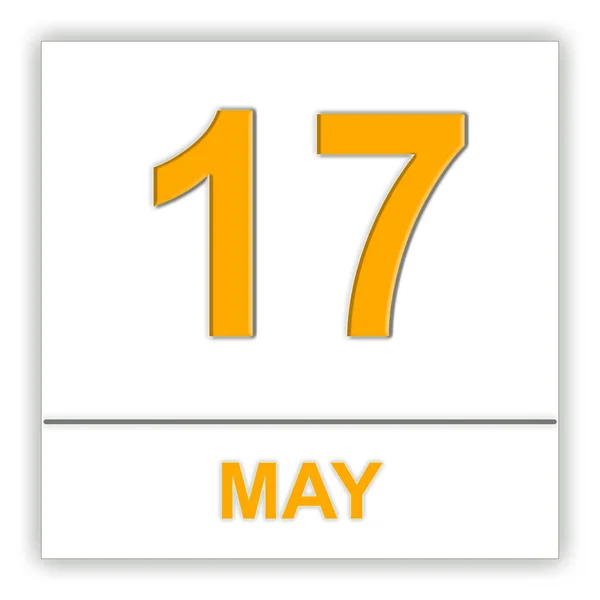 Május 17-én. a naptár nap. — Stock Fotó