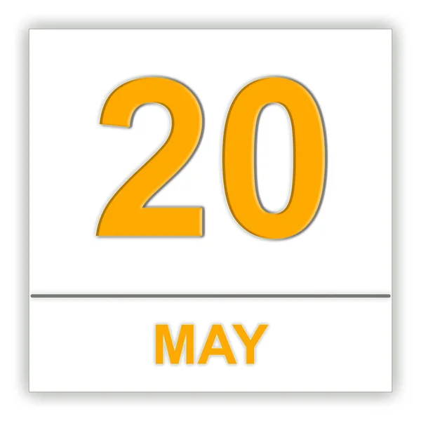 20 de mayo. Día en el calendario . —  Fotos de Stock