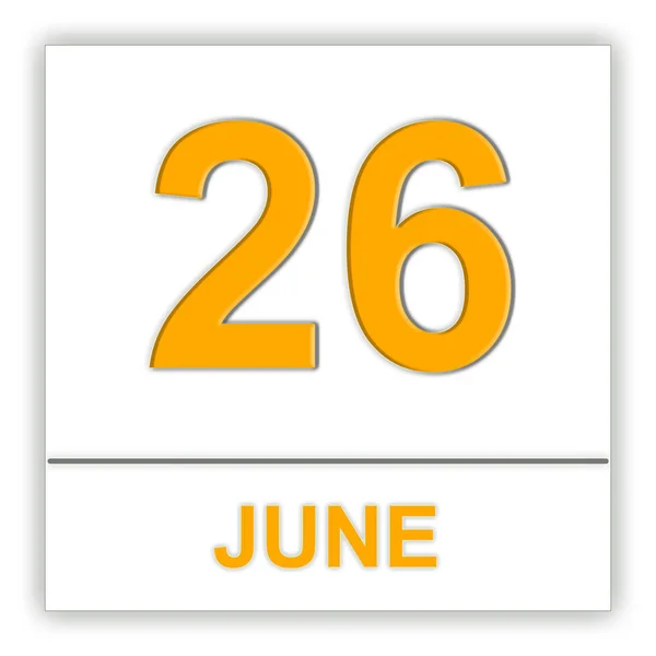 26 червня. День за календарем . — стокове фото