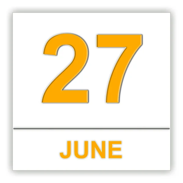 27 червня. День за календарем . — стокове фото