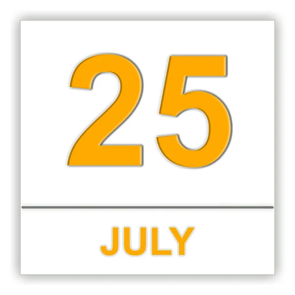 25 de Julho. Dia no calendário . — Fotografia de Stock