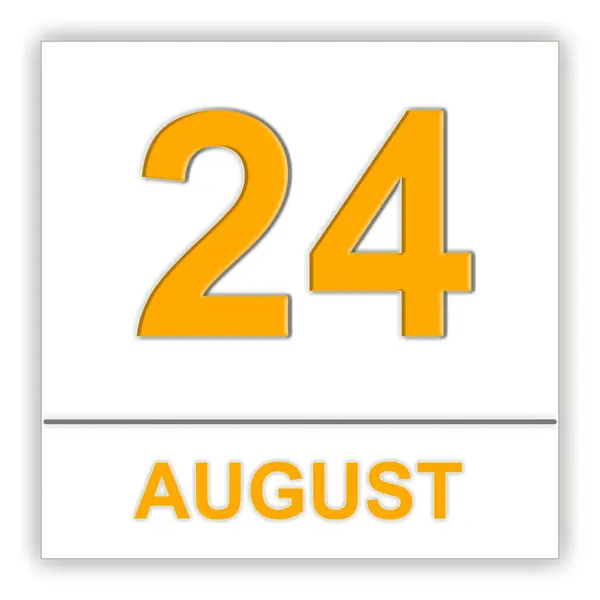 24 Αυγούστου. ημέρα στο ημερολόγιο. — Φωτογραφία Αρχείου