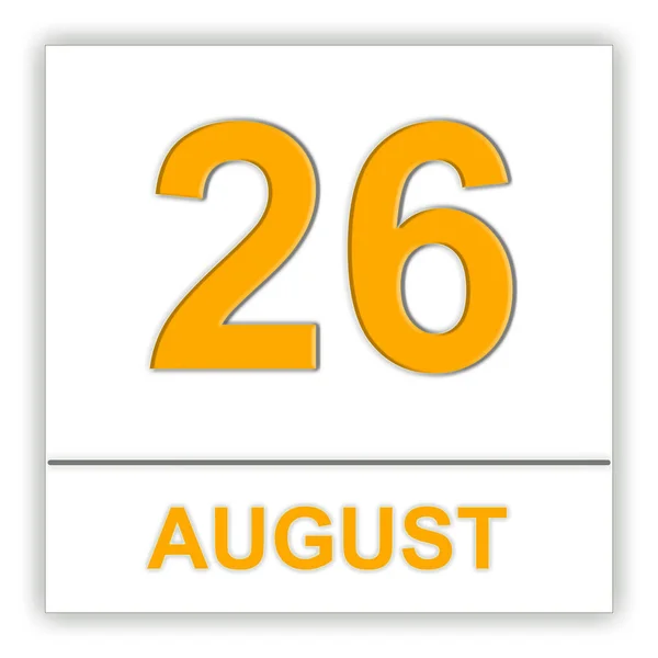 26 Αυγούστου. ημέρα στο ημερολόγιο. — Φωτογραφία Αρχείου