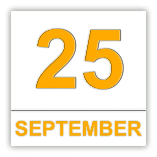 25 вересня. День за календарем . — стокове фото