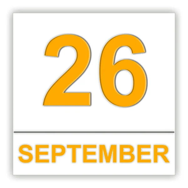 26. září. Den v kalendáři. — Stock fotografie