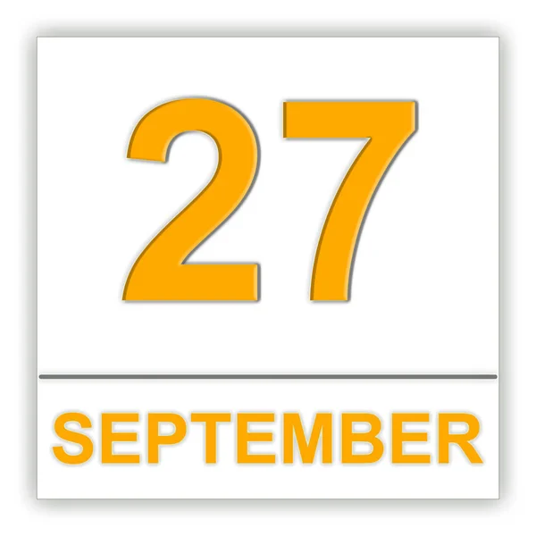 27 вересня. День за календарем . — стокове фото