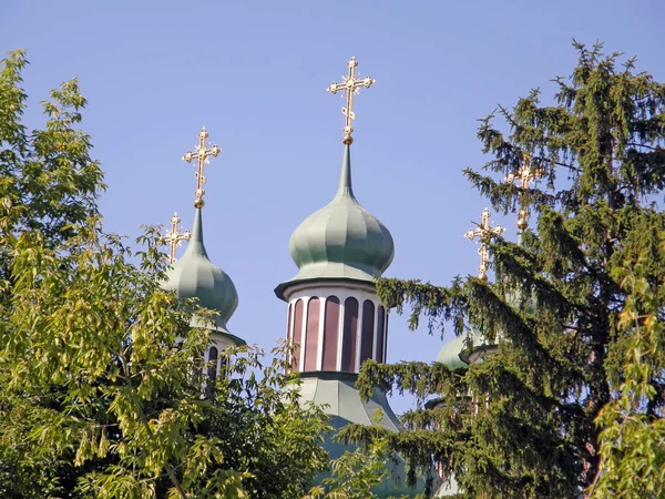Domes of Orthodox churches. — Stock Photo, Image