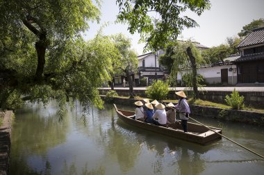 Kurashiki Japonya - Haziran 3: Gezginler vardır histor ile enjoing