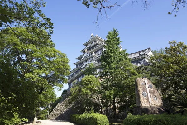 Okayama castle in okayama prefecture in Japan — Stock Photo, Image