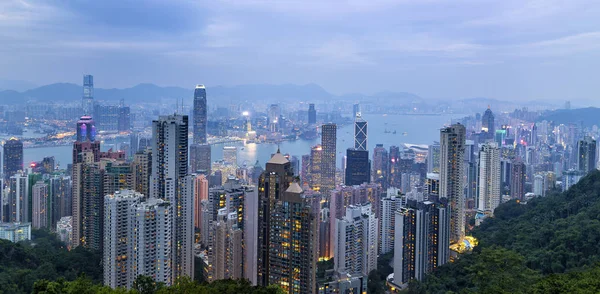 Άποψη του λιμανιού του Χονγκ Κονγκ — Φωτογραφία Αρχείου